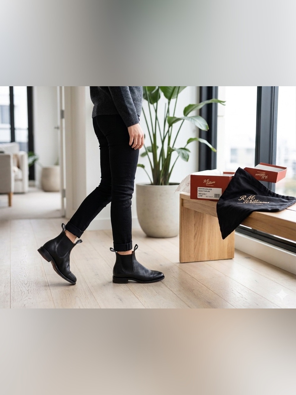R.M. Williams Women's Adelaide Boots | Vibram Sole | AU 7 US 7 EU 37 Box & Bag